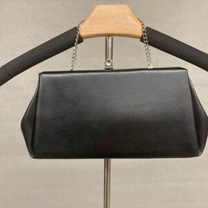 Sophisticated Black Leather Wristlet